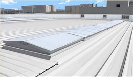 項目快訊：麥克威大力建設(shè)成都天府國際機場國航貨運站三角型采光排煙天窗